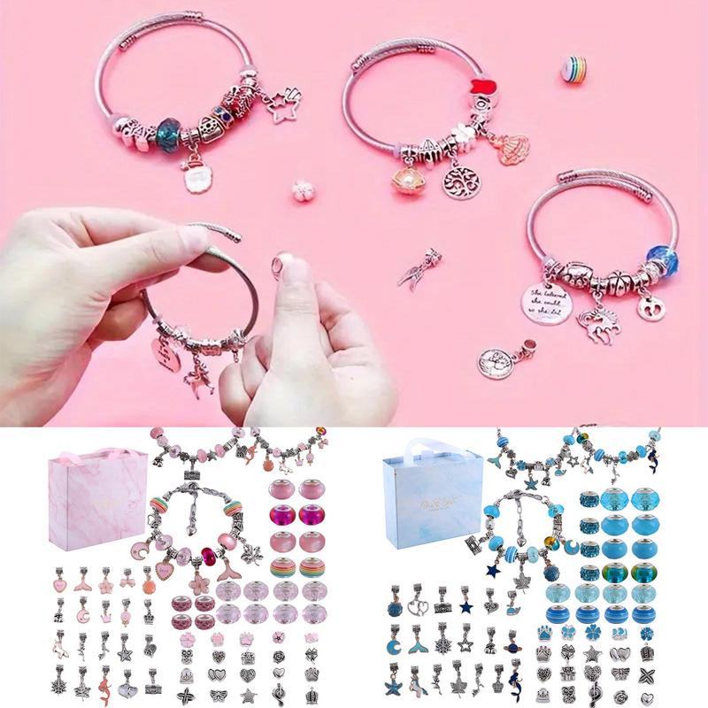 Jewelry Making Kit For Kids - طقم صنع سوار للفتيات ، مجوهرات