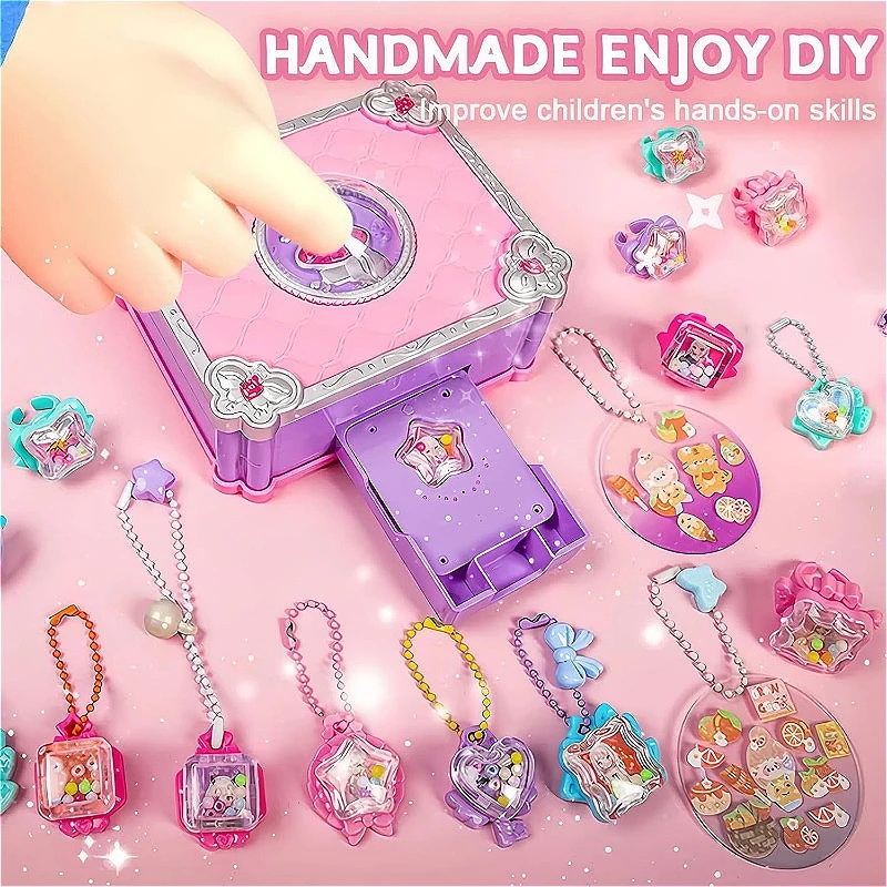 Jewelry Making Kit For Kids - مجموعة صانع الملصقات ثلاثية الأبعاد DIY