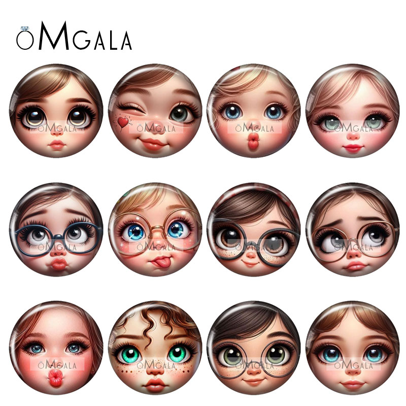 Jewelry Making 3 Year Old - أغطية زجاجية مسطحة للصور بتصميم وجه