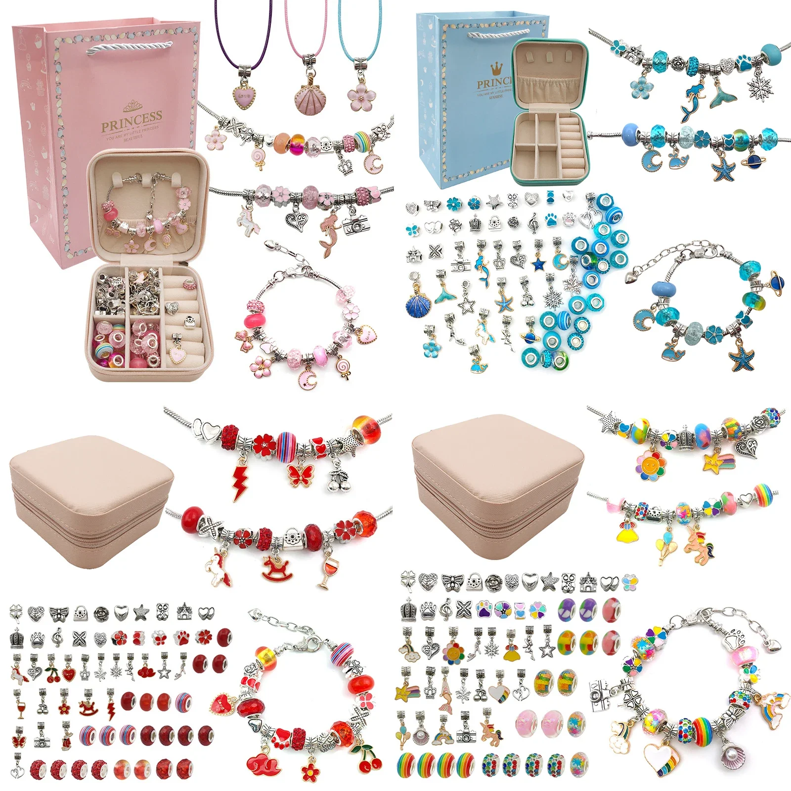 Jewelry Making Kit For Kids - طقم صنع الأساور الساحرة للفتيات ،