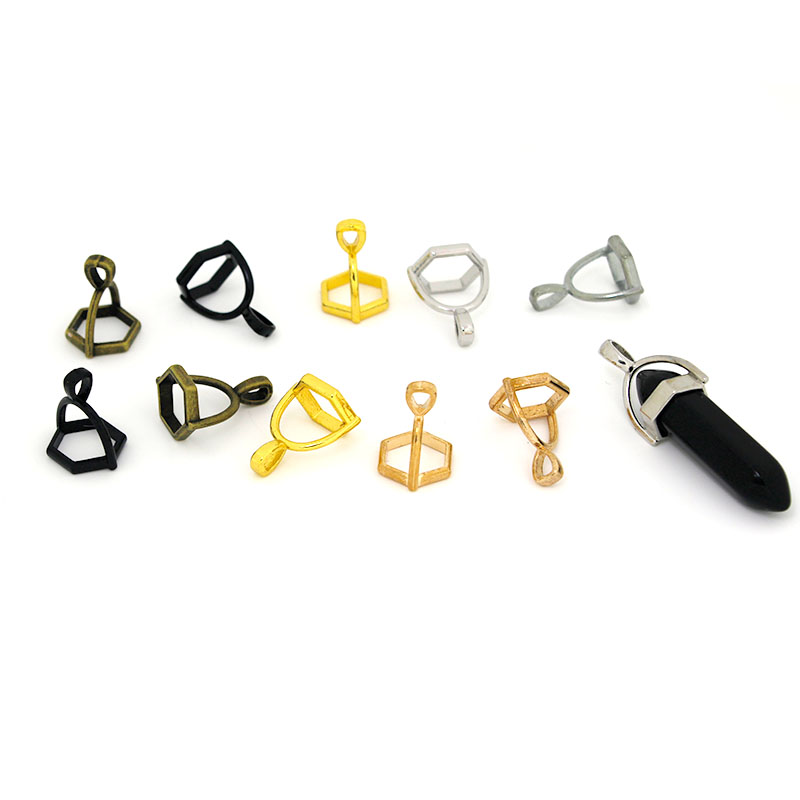Jewelry Making Materials - 20 قطعة غطاء الأحجار الكريمة سداسية
