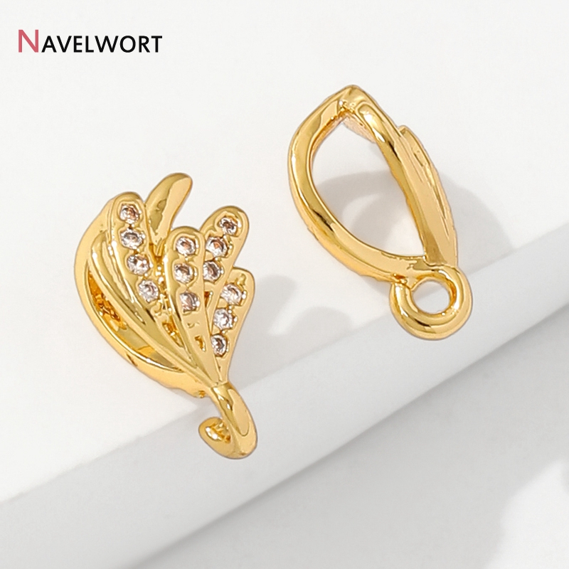 Jewelry Making Materials - مشبك تعليق مجوهرات من النحاس المطلي