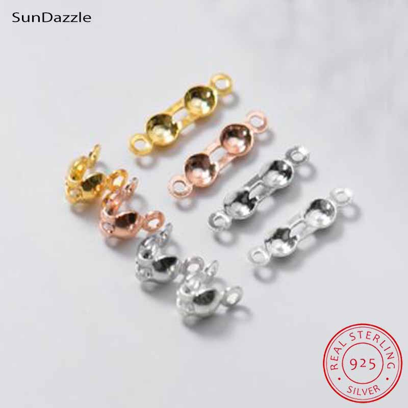 Jewelry Making Materials - 4 قطع مشابك خرز طرفية من