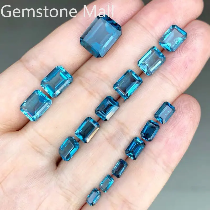 Jewelry Making In London - قطع الزمرد توباز طبيعي 4 مللي