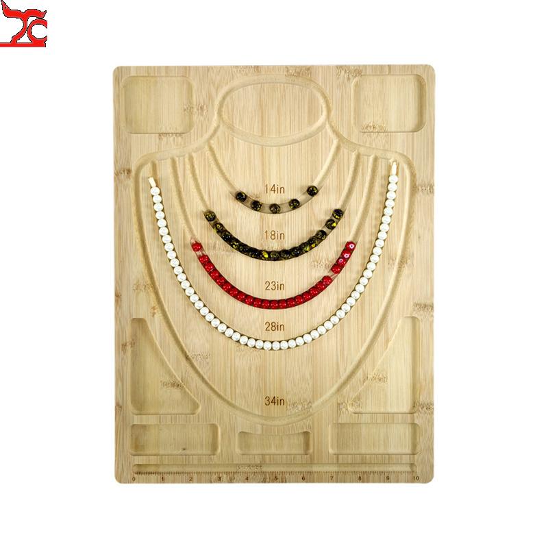 Jewelry Making Table - صينية تخزين مصنوعة يدويًا من الخيزران