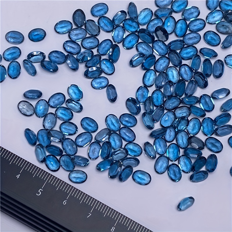 Jewelry Making In London - 1 على شكل توباز بيضاوي أزرق