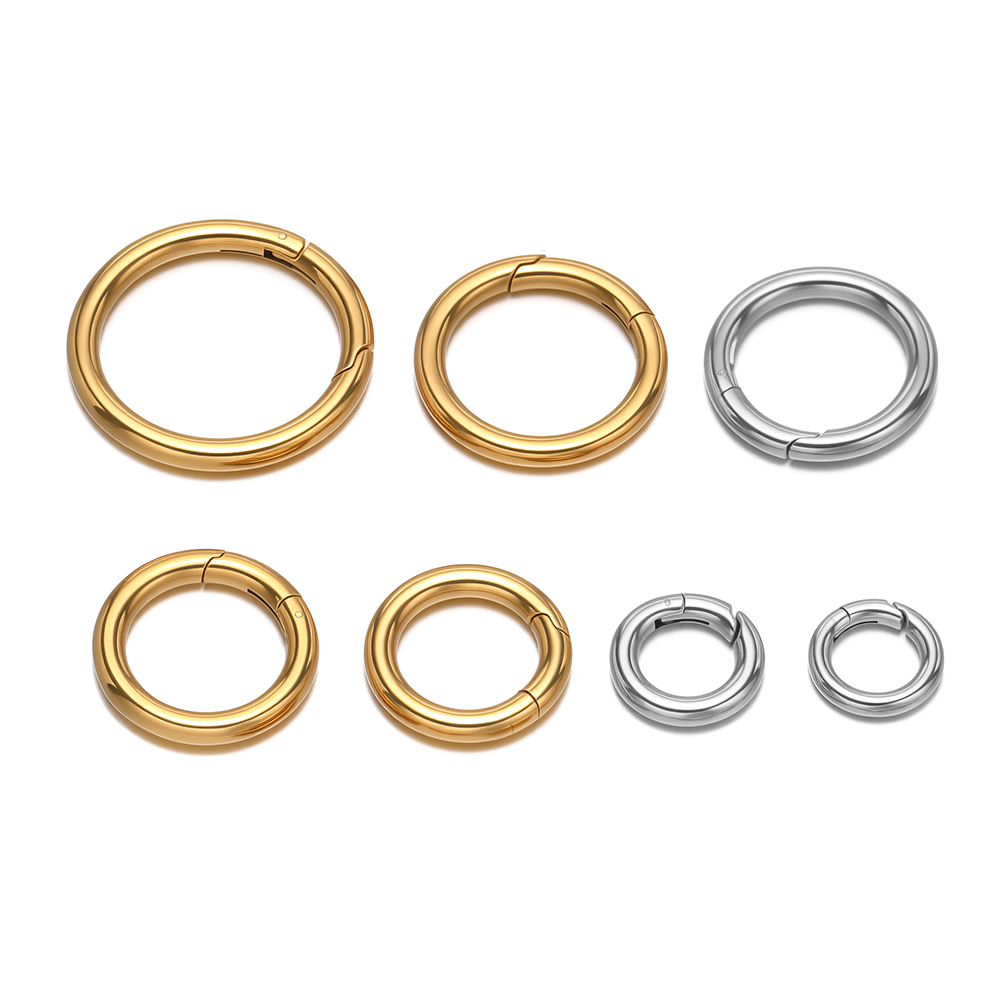 Jewelry Making Materials - 2 قطعة/الوحدة جولة الربيع المشابك الفولاذ