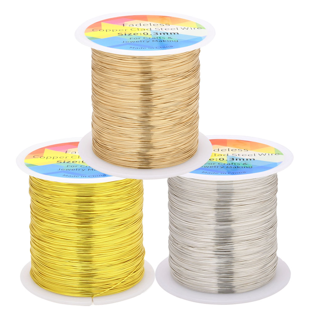 Jewelry Making With Copper Wire - 100 متر/328ft Fadeless النحاس يرتدون أسلاك