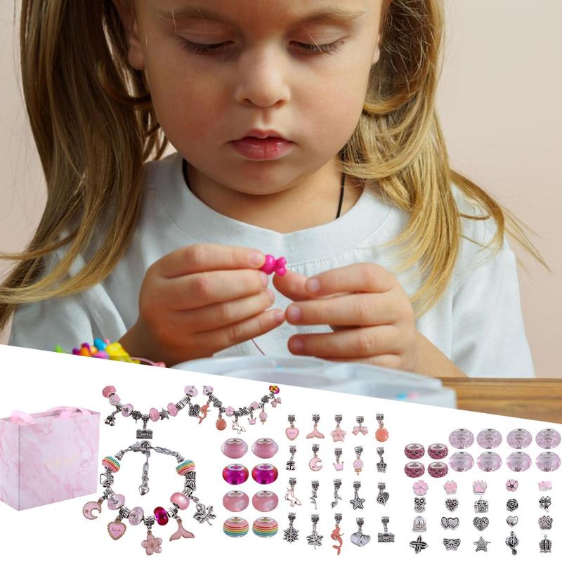 طقم صنع سوار للفتيات ، مجوهرات - مراجعة Jewelry Making Kit For Kids وسعره