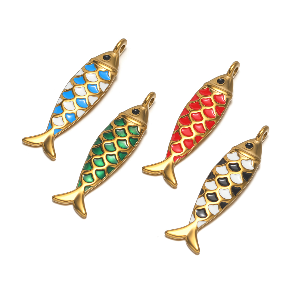 4 قطع من قلادات السمك المصنوعة - مراجعة Jewelry Making For Kids وسعره