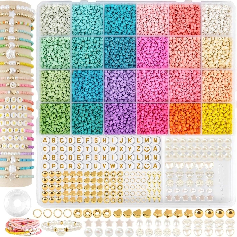 طقم صنع المجوهرات بـ 28+2 خانة - مراجعة Jewelry Making Kit For Kids وسعره