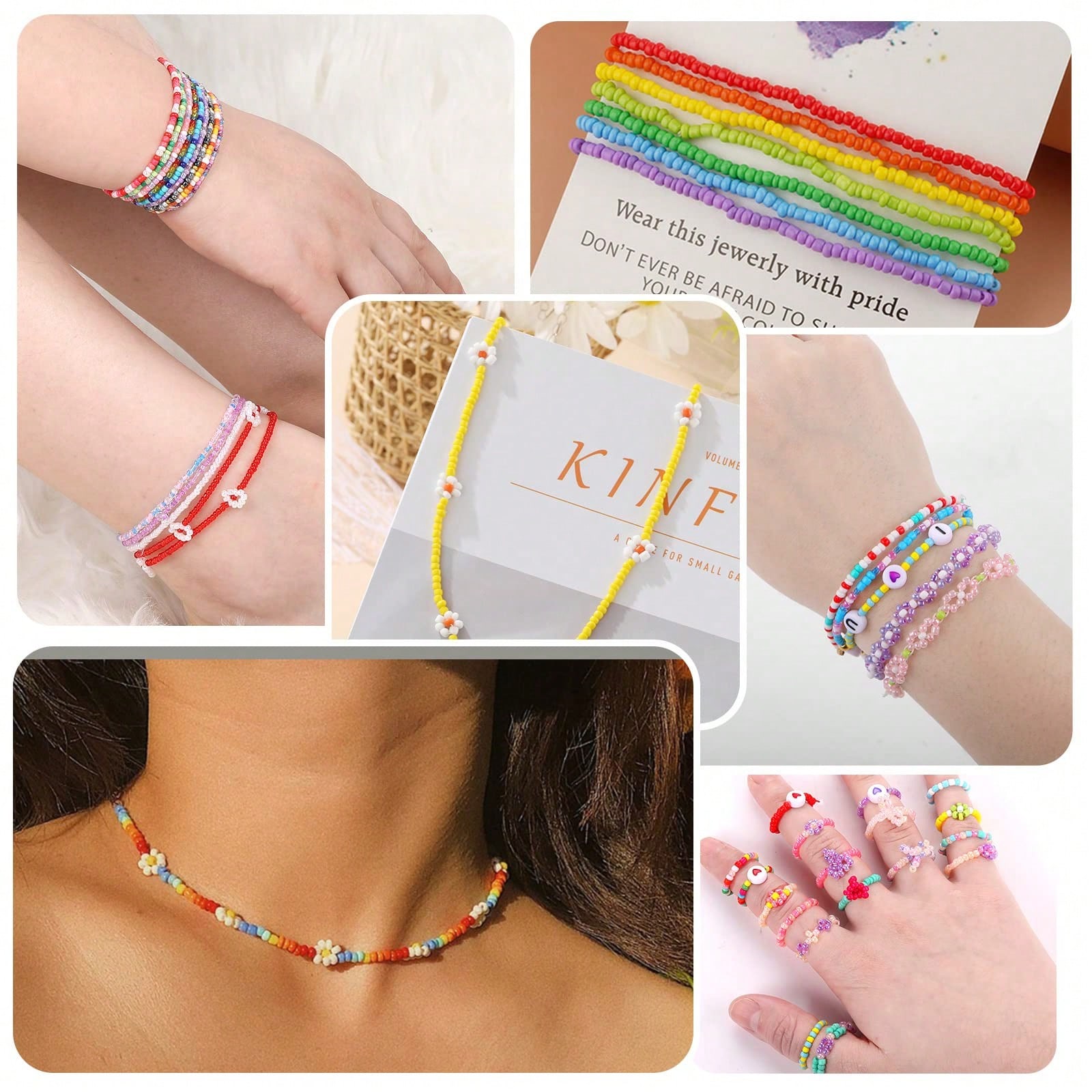 5760 قطعة من الخرز الصغير بحجم - مراجعة Jewelry Making Kit For Kids وسعره