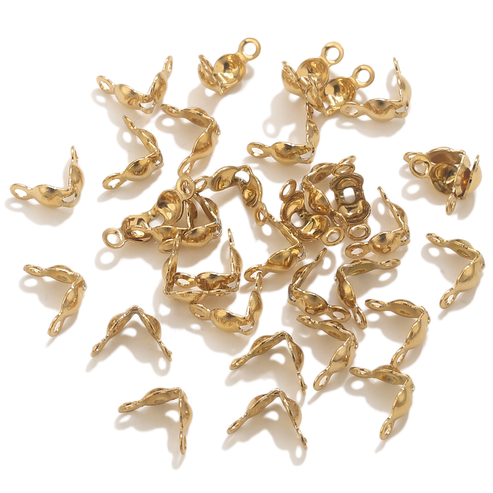 50 قطعة PVD مطلية بالذهب الفول - مراجعة Jewelry Making Materials وسعره