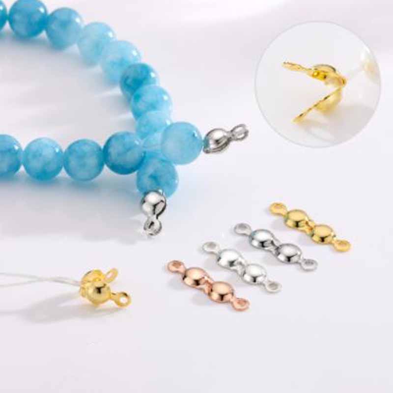 4 قطع مشابك خرز طرفية من الفضة - مراجعة Jewelry Making Materials وسعره