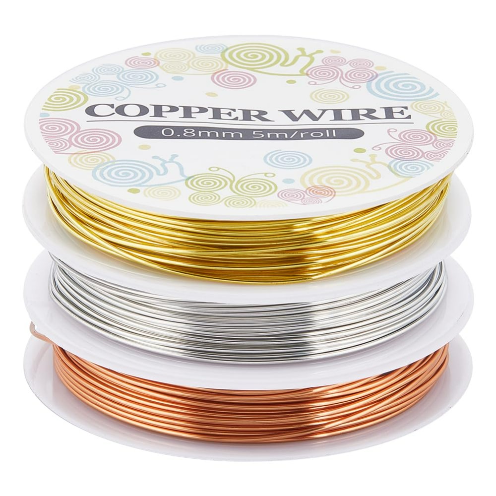 12.8 متر سلك مجوهرات نحاسي 0.8 - مراجعة Jewelry Making With Copper Wire وسعره