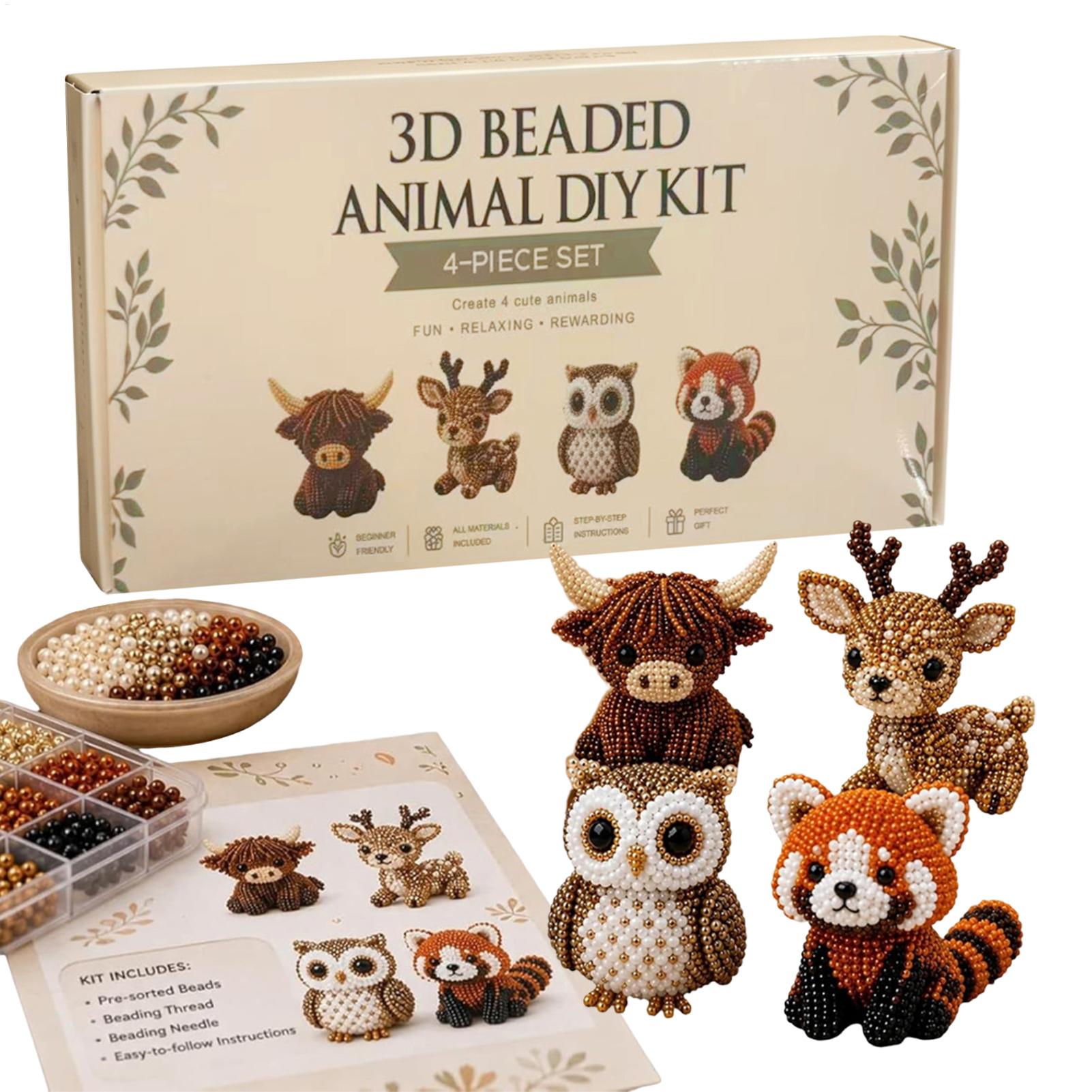 طقم حيوانات ثلاثية الأبعاد مصن - مراجعة Jewelry Making Kit For Kids وسعره