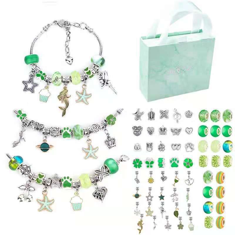 سوار Charm صنع عدة DIY بها بنف - مراجعة Jewelry Making Kit For Kids وسعره
