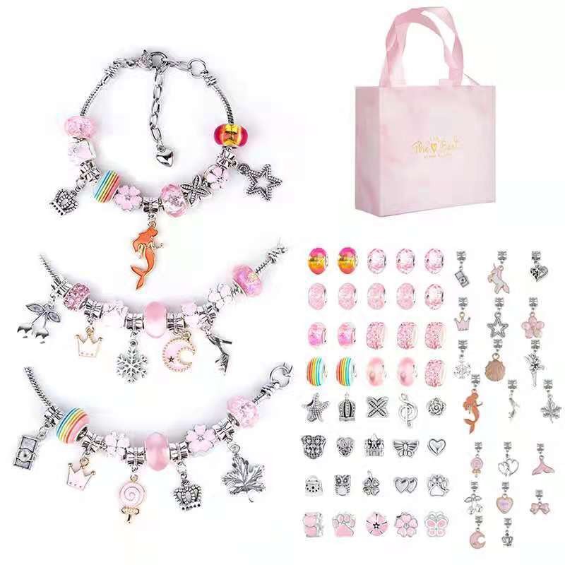 سوار Charm صنع عدة DIY بها بنف - مراجعة Jewelry Making Kit For Kids وسعره