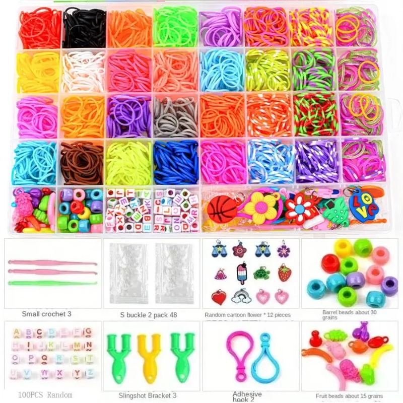 4300 قطعة+ من أربطة المطاط الم - مراجعة Jewelry Making Kit وسعره