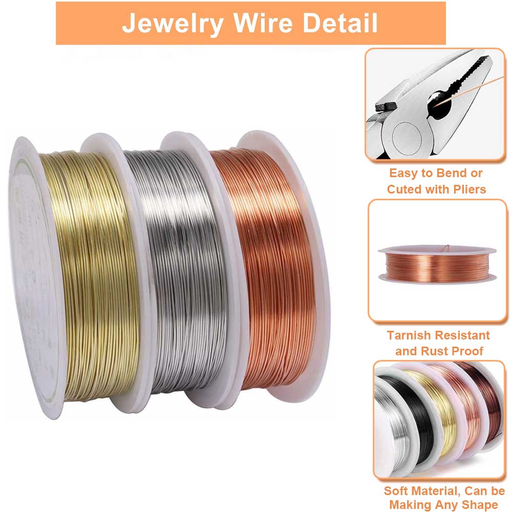 سلك نحاسي للمجوهرات 0.2-1 مم،  - مراجعة Jewelry Making With Copper Wire وسعره